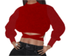 sweater winter short red