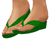 ~NT~Flat Sandals Green