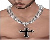 Big Black Cross Necklace