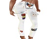 RL White LoveHeart Jeans