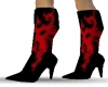Black/Red Tribal Boots