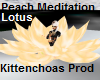 Peach meditation lotus