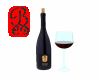 Glass of wine & bottle