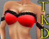 Red Lace Tube Top