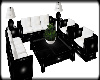 B/W 8 Spot Couch Set