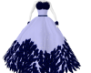(SP) Blue fur gown