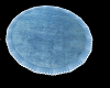Baby blue round rug