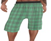 green plaid shorts