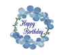 Blue Birthday Sign