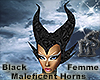 Blk Maleficent Horns Fem