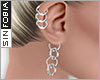 ::S::Silver Chained Earr