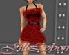 Feather Dress Red