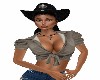 SEXY  COWGIRL *BROWN*