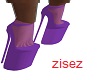 purple sheer sexy heels