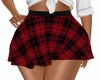 RED/ BLACK PLAID SKIRT