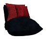 Red/Blk Pillow Chair