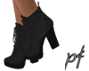 pf Suede Booties Char