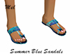 Summer Blue Sandals