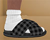 Gray Slides Plaid (M)