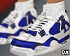 (F) Blue Loose Retro 4's