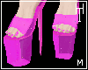 -Pink Glitter Heels, M.-