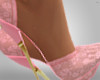 SaraSue Lace Heels-Pink