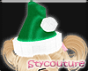 li'l santa's hat green