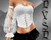 Sleeved Corset in White
