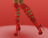 !D! RED DIVA BOOTS