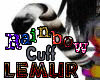 Rainbow Cuff Lemur Tail