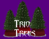 Trio Lighted Trees