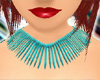 TURQUOISE TOOTH NECKLACE