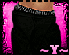 ~Y~DarkBlack Pants/Belt