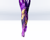 Purple Marble Latex Sock