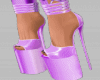 purple platform heels