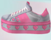 Pink Grey Tennis Shoes