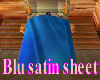 Blu satin sheet