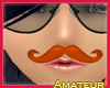 Fem moustache ~orange