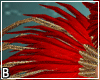 Red Carnival Back Feathe