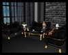 Black & Gold Royal Sofa