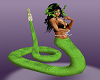 Medusa snake tail Green