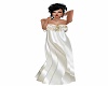 Classy White Satin Dress