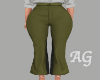 Green High Waist Pants