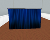 blue curtains