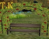 T.K Red Rose Arch Bench