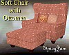 Soft Chair w/Ottoman Pnk