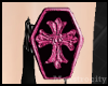 Coffin & Cross Ring Pink