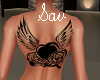 Heart Angel Wings Tat