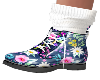*ZD* Floral Boots Mom
