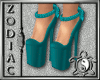 Rose Shoes Teal